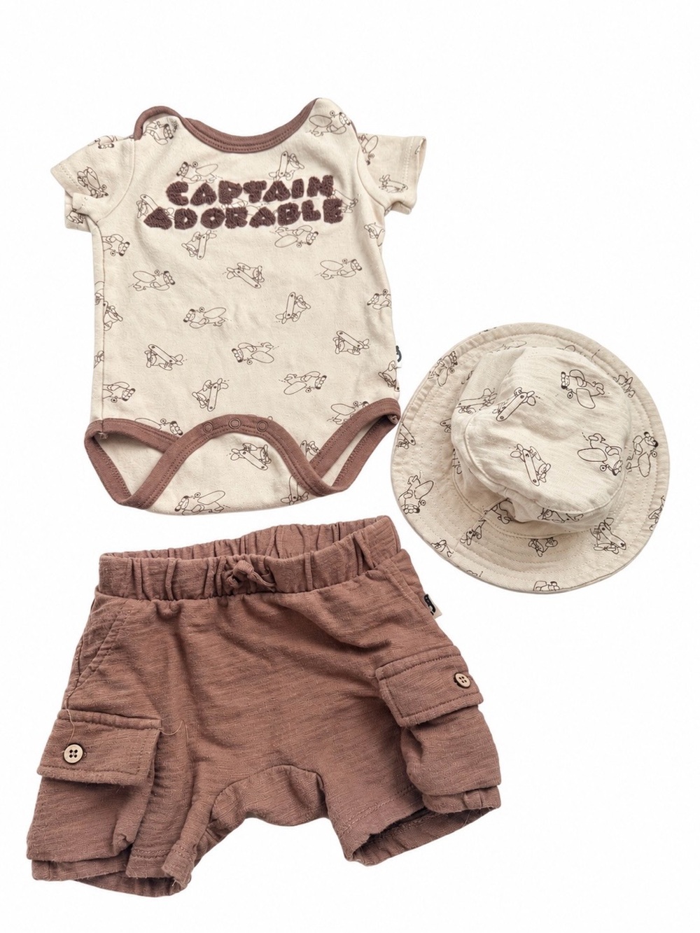 Rabbit Bear Organic 3-Piece Baby Set 6-9M
